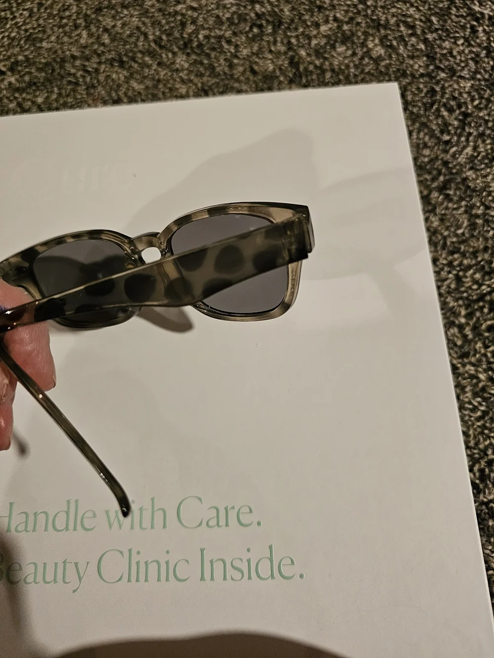 Women's Gray Tortoiseshell Square Sunglasses - Unbranded